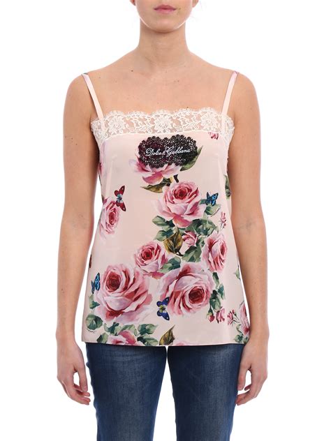 dolce gabbana silk blouse|dolce & gabbana tank top.